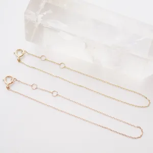 Whisper Thin Chain Bracelet, 14k Gold