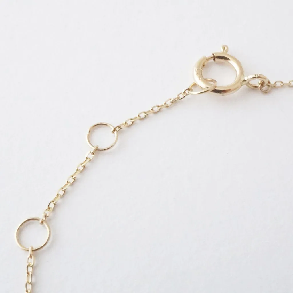 Whisper Thin Chain Bracelet, 14k Gold