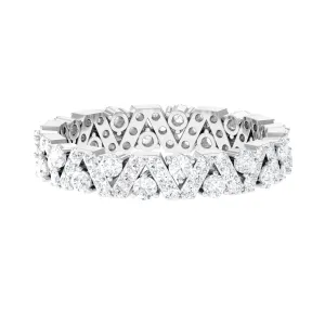 Zircon Wedding Anniversary Eternity Ring